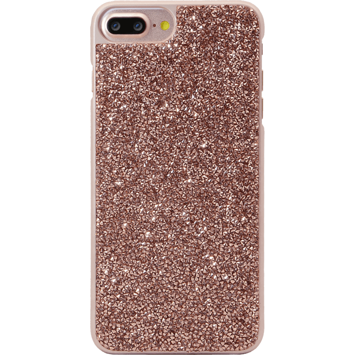 Étui en strass Bling pour Apple iPhone 6 Plus / 6s Plus / 7 Plus / 8 Plus, Rose Gold