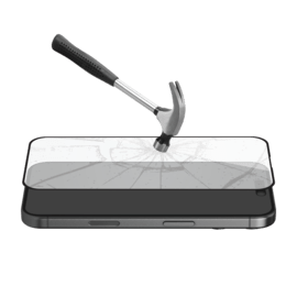 Protection d&rsquo;&eacute;cran antibact&eacute;rienne en verre tremp&eacute; ultra-r&eacute;sistant &agrave; bords incurv&eacute;s (60% verre tremp&eacute; recycl&eacute;) pour Apple iPhone 17 Pro Max, Noir