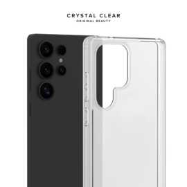 Coque hybride invisible fabriqu&eacute; avec 83% de plastique recycl&eacute; pour Samsung Galaxy S25 Ultra 5G, Transparente