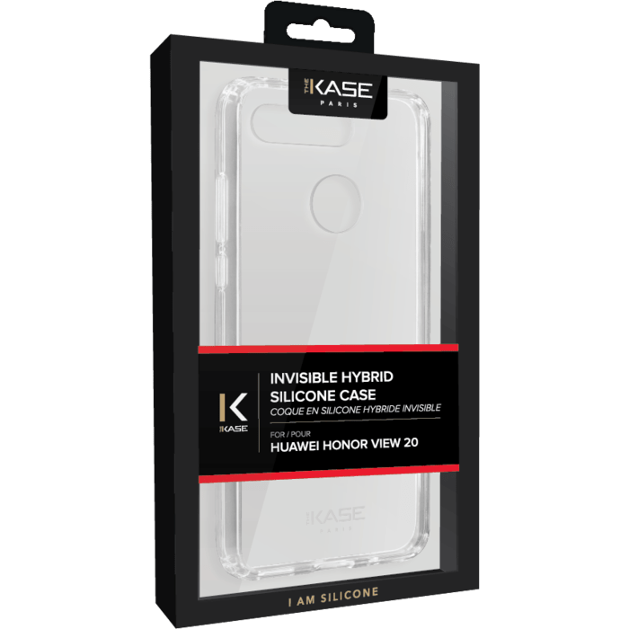 Coque hybride invisible pour Huawei Honor View 20, Transparente