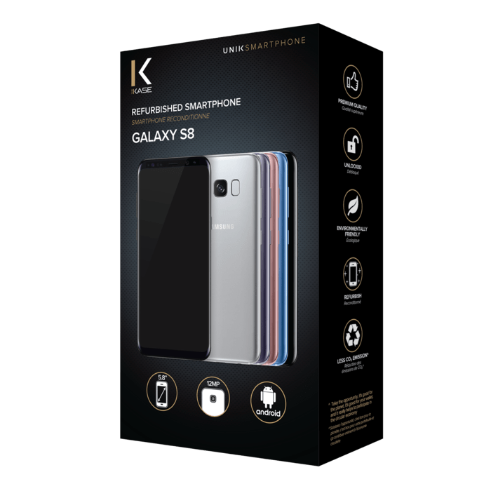 Galaxy S8 reconditionn&eacute; 64 Go, Argent, d&eacute;bloqu&eacute;