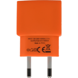 Case Universal Mono USB Charger (EU) 1A, Vibrant Orange