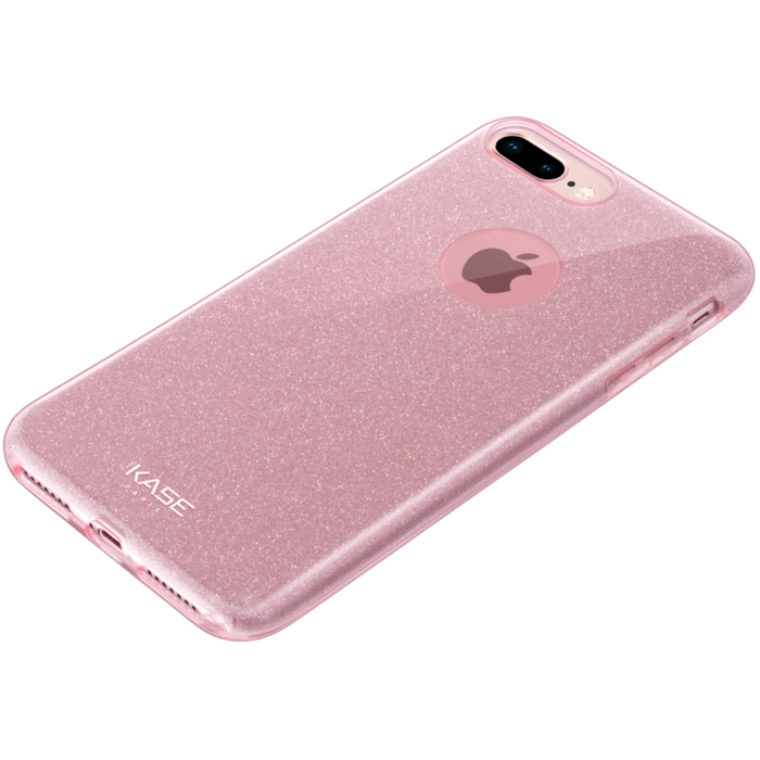 (Edition sp&eacute;ciale) Coque slim&nbsp;paillet&eacute;e &eacute;tincelante pour Apple iPhone 8 Plus, Or Rose