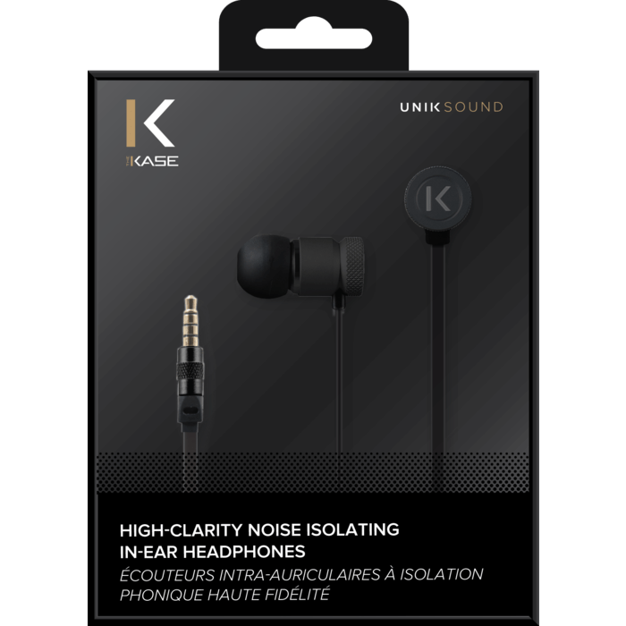 &Eacute;couteurs intra-auriculaires &agrave; isolation&nbsp;phonique&nbsp;haute fid&eacute;lit&eacute;, Noir