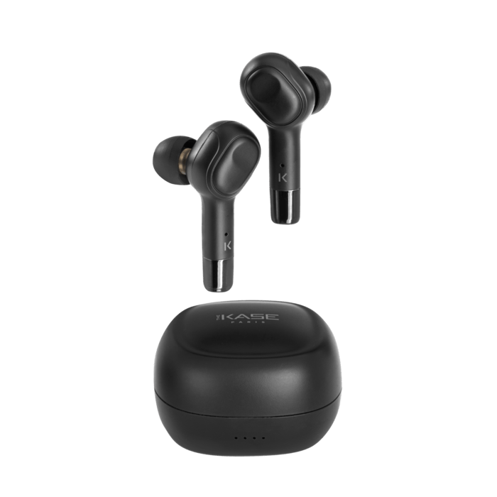 Sonik Pro In-Ear True Wireless Earpods con custodia di ricarica, nero onice