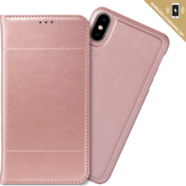 &Eacute;tui et Coque slim magn&eacute;tique 2-en-1 GEN 2.0 pour Apple iPhone XS Max, Or gold