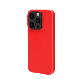 Coque antichoc en gel de silicone doux pour Apple iPhone 13 Pro, Rouge Ardent