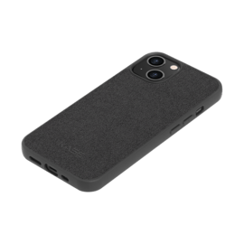 Coque en Su&egrave;de Alcantara pour Apple iPhone 13, Noir Minuit