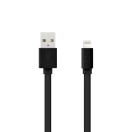 C&acirc;ble Lightning certifi&eacute; MFi Apple Charge Speed 3A charge/ sync (1M), Noir de jais