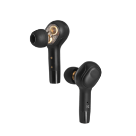 Écouteurs sans fil Sonik Pro intra-auriculaires avec boîtier de chargement, Noir onyx