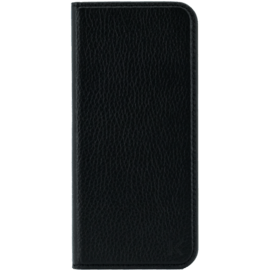 Case Genuine Leather Wallet Flip Case for Samsung Galaxy S8+, Shrunken Black Leather