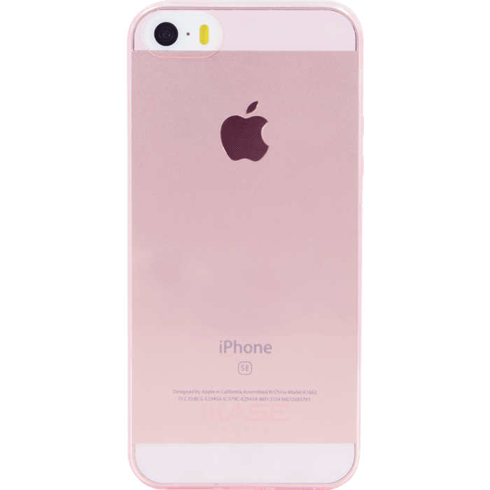 Coque pour Apple iPhone 5/5s/SE, Ultra Slim 0,6mm Transparent Rose