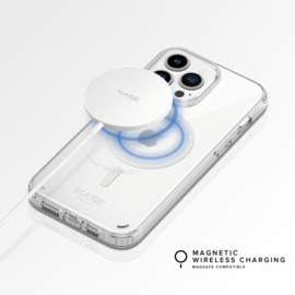 Coque antibact&eacute;rienne antichoc magn&eacute;tique invisible pour Apple iPhone 14 Pro, Transparente