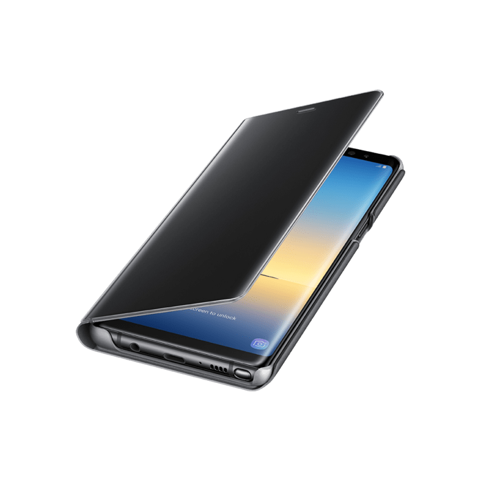 Clear View cover Stand - Noir pour Galaxy Note 8