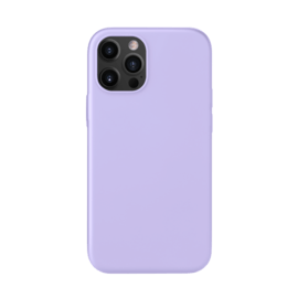 (O) Coque antichoc en gel de silicone doux pour Apple iPhone 12/12 Pro, Violet Lilas