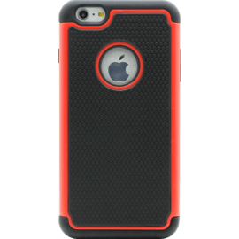 Rugged Coque Anti-choc avec ouverture logo pour Apple iPhone 6 Plus/6s Plus, Rouge