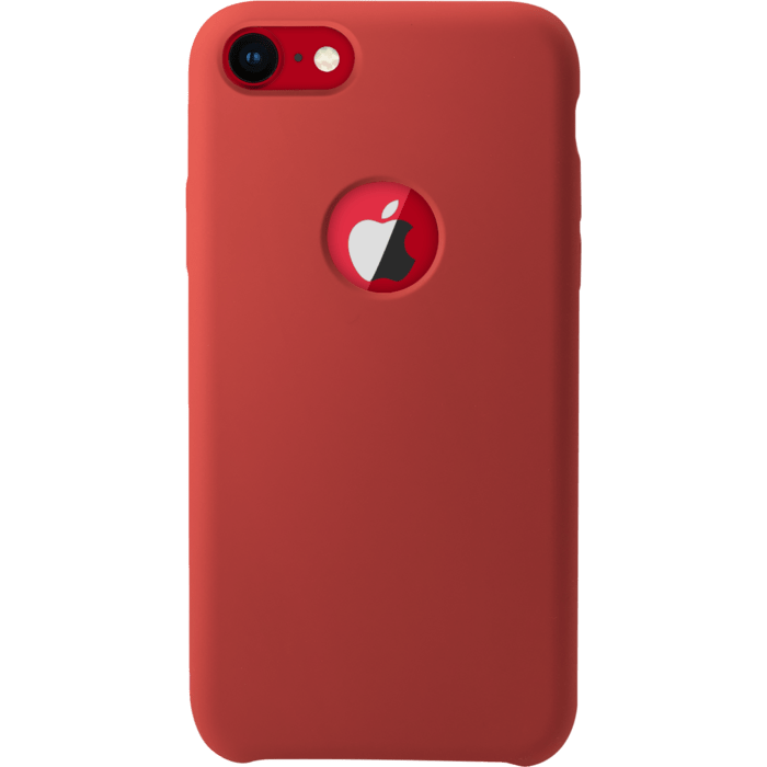 Coque en gel de silicone doux pour Apple iPhone 7/8, Rouge Ardent