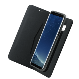 Case 2-in-1 Magnetic Slim Wallet & Case for Samsung Galaxy S8+, Black