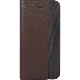 Coque clapet pour Apple iPhone 5c, motif marron litchi & Bois de rose
