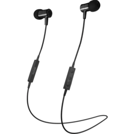 &Eacute;couteurs intra-auriculaires magn&eacute;tique sans fil &agrave; isolation&nbsp;phonique, Noir satin