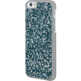Coque Bling Strass pour Apple iPhone 6/6s, Bleu Neige & Argent