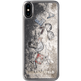 Karl Lagerfeld Iconic Bling Bling Glitter case for Apple iPhone XS Max, Gold