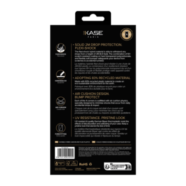 Coque hybride invisible fabriqu&eacute;e &agrave; 83 % de plastique recycl&eacute; pour Samsung Galaxy A55 5G 2024, transparente