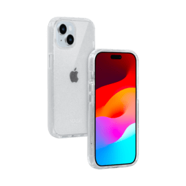 Coque hybride &eacute;tincelante invisible GEN 2.0 pour Apple iPhone 15, Transparente