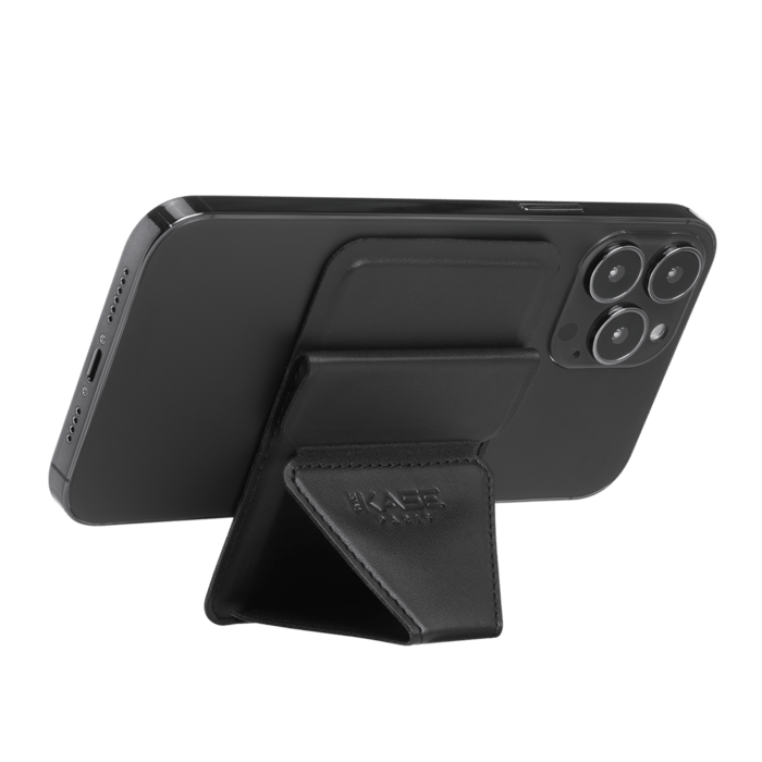 MagSnap Magnetic Stand & Card Wallet, Midnight Black
