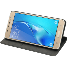 Coque clapet avec pochettes CB & stand pour Samsung Galaxy J5 (2016), Noir