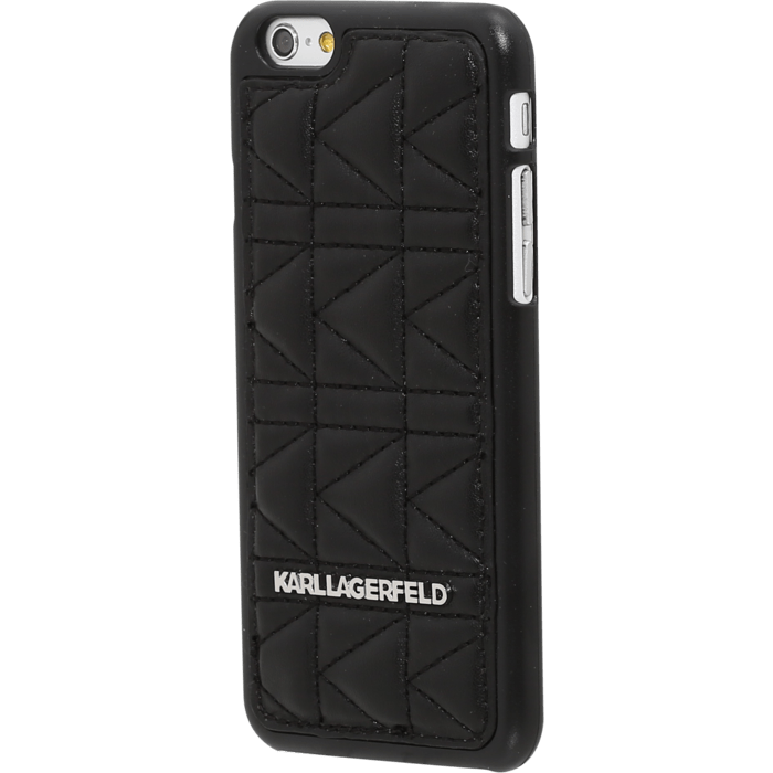 Karl Lagerfeld Kuilted Coque pour Apple iPhone 6/6s, Noir