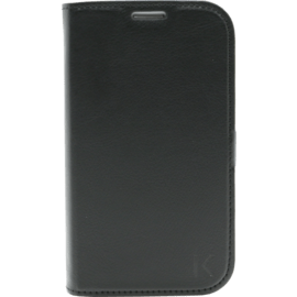 Coque clapet aimantée avec pochette CB pour Samsung Galaxy Grand Neo i9060, Noir