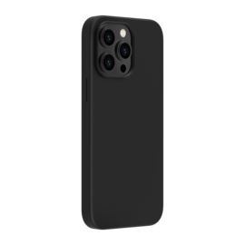 Coque antichoc en gel de silicone doux pour Apple iPhone 14 Pro Max, Noir satin