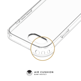 Coque hybride invisible fabriqu&eacute;e &agrave; 83 % de plastique recycl&eacute; pour Apple iPhone 16e, transparente