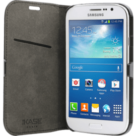 Coque clapet aimantée avec pochette CB pour Samsung Galaxy Grand Neo i9060, Noir