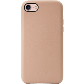 Coque en Cuir Véritable Fabriquée à la Main pour Apple iPhone 7, Rose Pastel