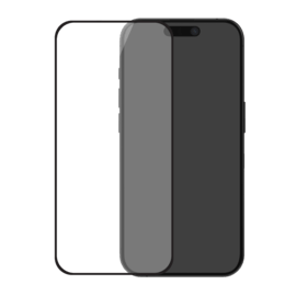 Protection d’écran antibactérienne en verre trempé ultra-résistant à bords incurvés (60% verre trempé recyclé) pour Apple iPhone Air, Noir