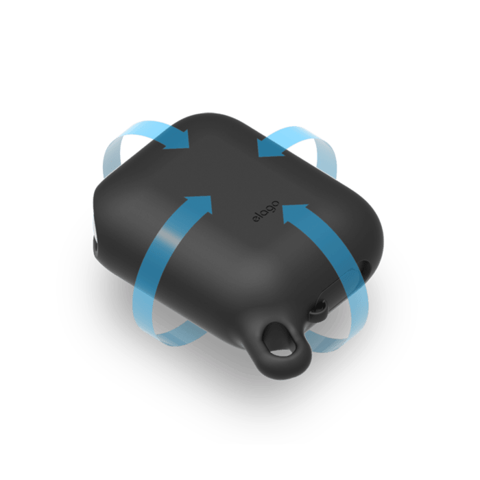 Airpod Waterproof Hang Case black