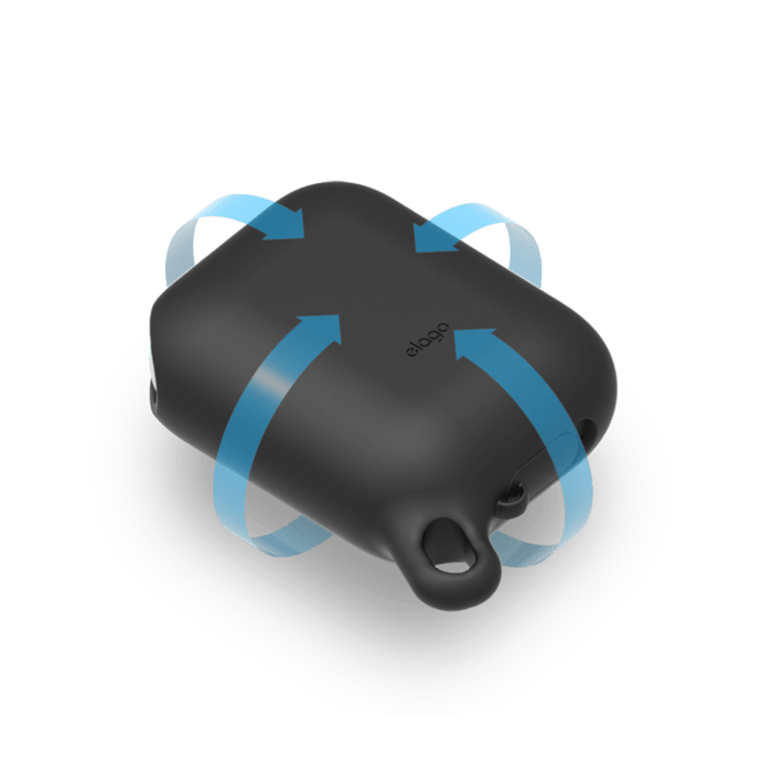 Airpod Waterproof Hang Case noir