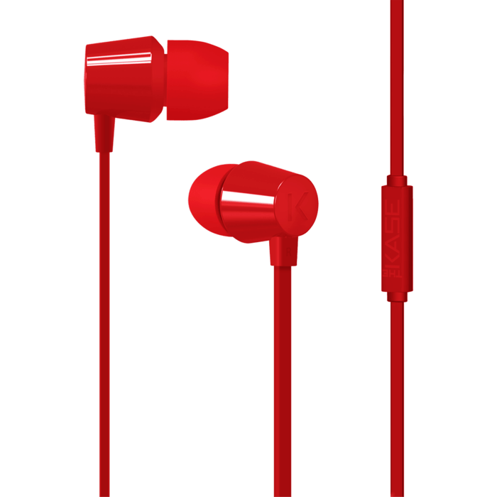 K Ecouteurs intra-auriculaires, Rouge Ardent