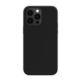 Coque antichoc en gel de silicone doux pour Apple iPhone 14 Pro Max, Noir satin