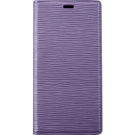 Diarycase 2.0 Genuine Leather flip case with magnetic stand for Apple iPhone 12 mini, Lilac Purple