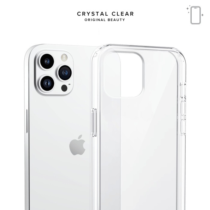 Coque hybride invisible pour Apple iPhone 12 Pro Max, Transparente