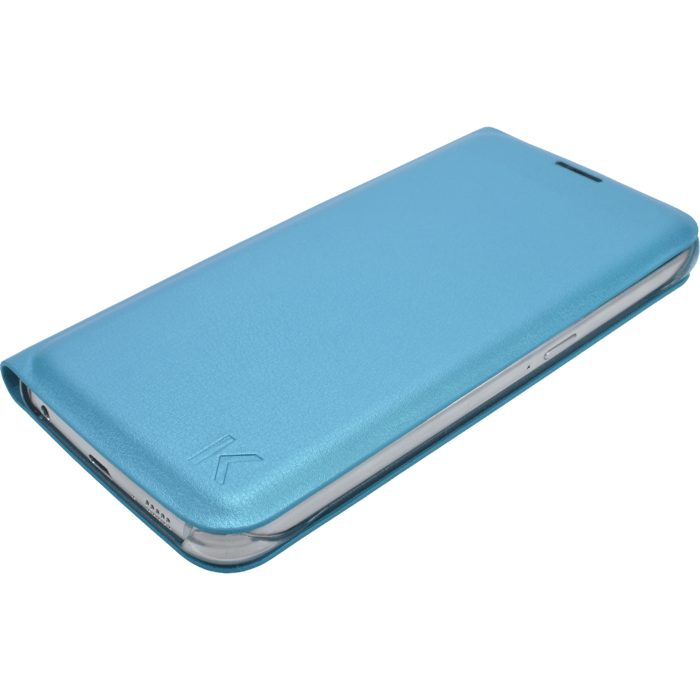 Etui &agrave; clapet pour Samsung Galaxy S6, Bleu Topaze