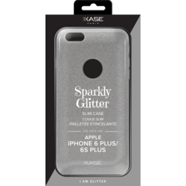 Coque slim&nbsp;paillet&eacute;e &eacute;tincelante pour Apple iPhone 6 Plus/6s Plus, Argent