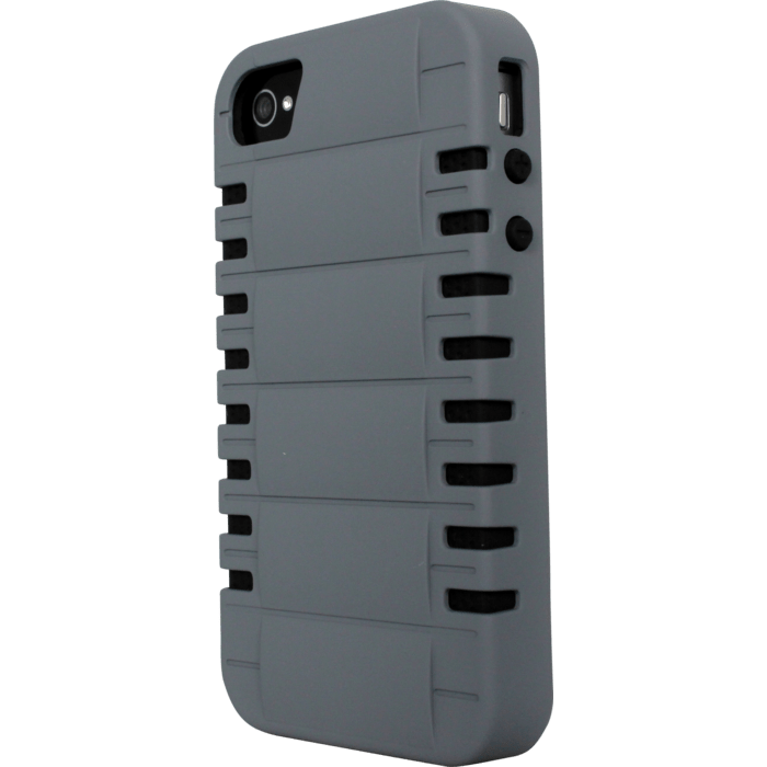 Coque pour Apple iPhone 4/4S, Antichoc Rebonds Gris