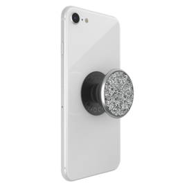 PopSockets PopGrip, Cristal Argent Swarovski