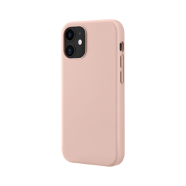 (O) Coque antichoc en gel de silicone doux pour Apple iPhone 12 mini, Rose Sable