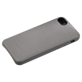Coque en Cuir V&eacute;ritable Fabriqu&eacute;e &agrave; la Main&nbsp;pour Apple iPhone 7, Gris